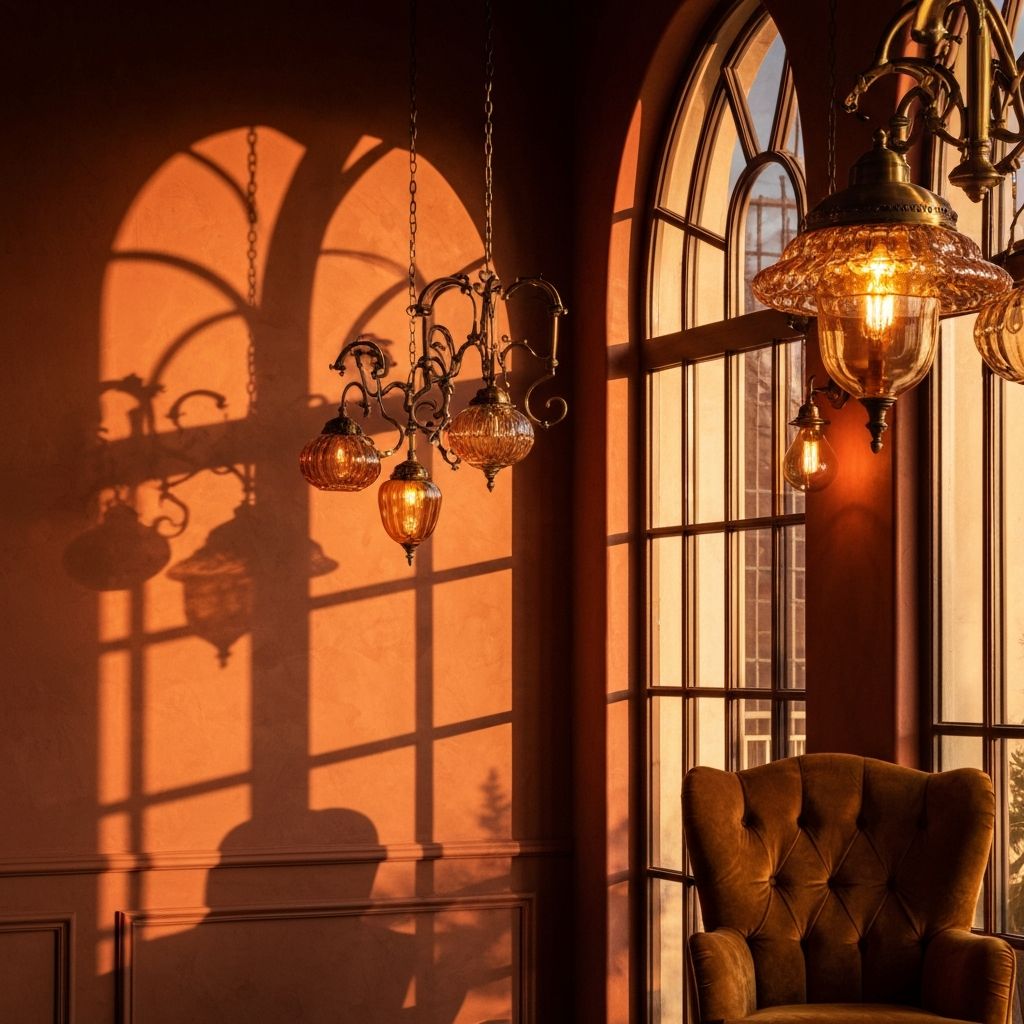 Теплое освещение в интерьере